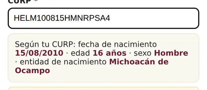 Cuando eres menor se pide el tutor