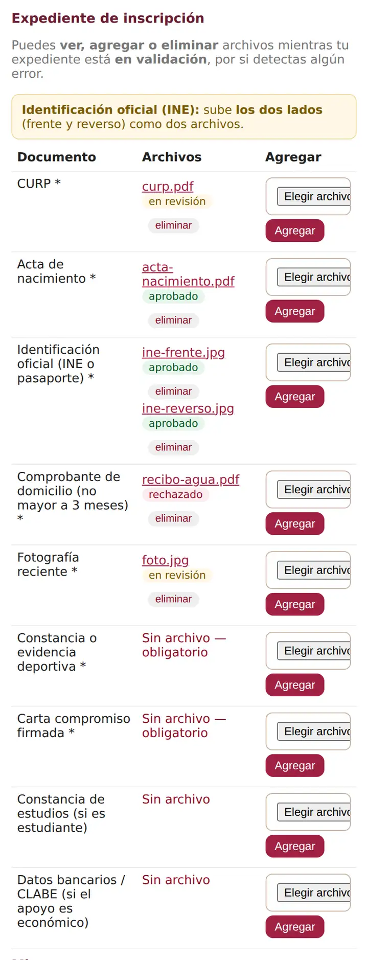 Tu expediente en línea