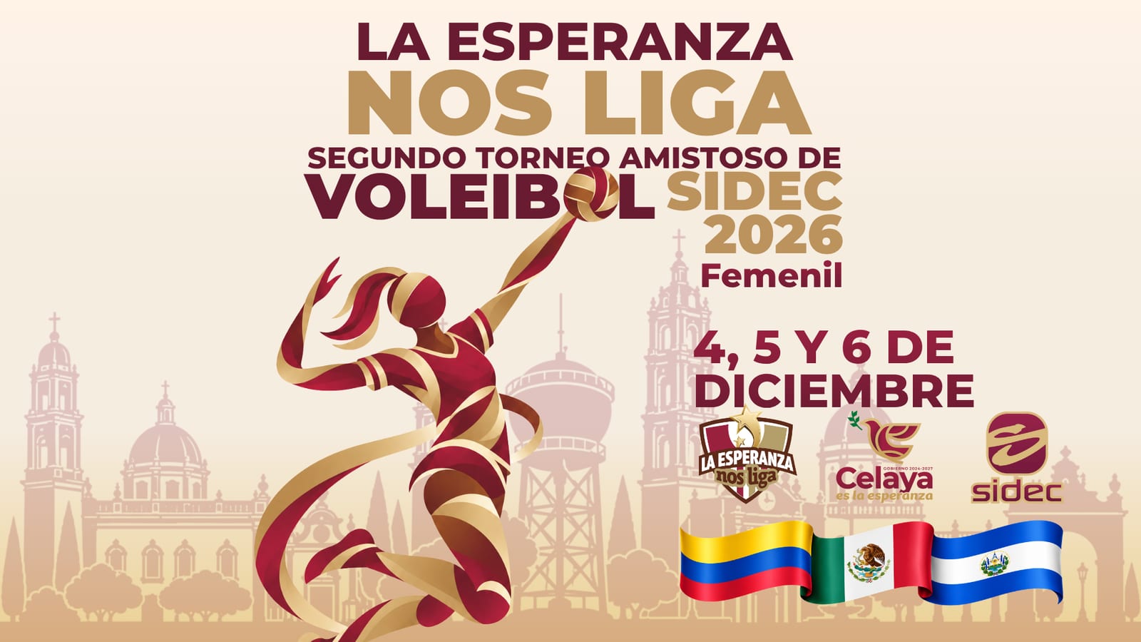 Segundo Torneo Amistoso de Voleibol SIDEC 2026 “La Esperanza Nos Liga”